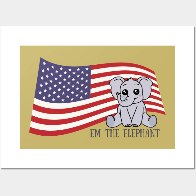 Proud to be An American Wall Art by Pearla Arts